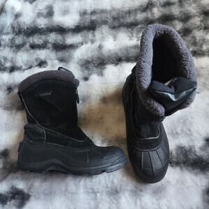 Columbia Winter Snow Boots Women’s 8 Black Fleece Lined
